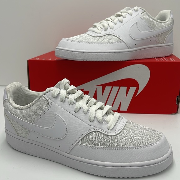 Nike Shoes - Nike Court Vision Low
Women's Shoes
White/White/White
Style HJ5846-100